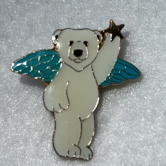 4 Alaska Angel Enamel Lapel Scatter Pins By Ace - Picture 8 of 12